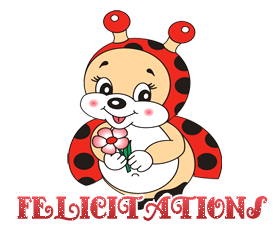 Gif animé félicitations coccinelle